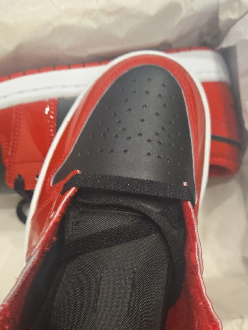 Nike Red and Black Low-Top Sneakers
